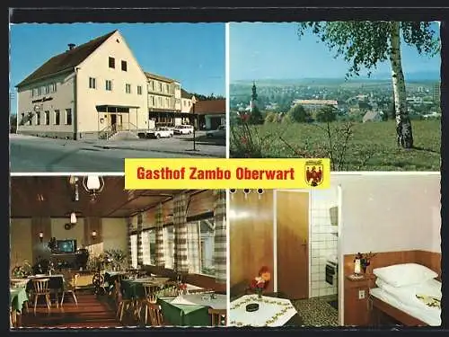 AK Oberwart /Bgld. Gasthof Alexander Zambo, Grazer Strasse 71, Innenansichten