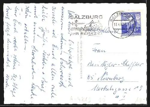 AK Altmünster am Traunsee, Gasthof und Pension Rittertal, Innenansichten