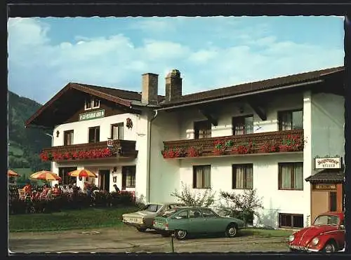 AK Kaprun, Der Gasthof Auhof der Fam. Rauter