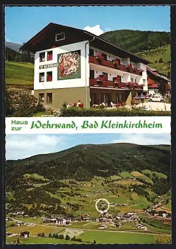 AK Bad Kleinkirchheim /Kärnten, Die Pension Haus zur Wehrwand v. Josef Lercher, Gesamtansicht