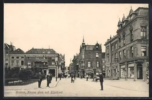 AK Arnhem, Nieuwe plein met Rijnstraat