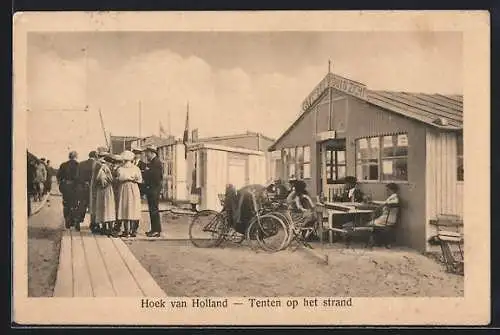 AK Hoek van Holland, Tenten op het strand