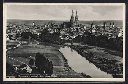 AK Regensburg, Dom im Stadtbild