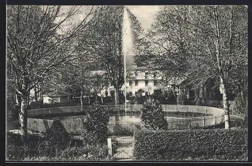 AK Königsfeld / Baden, Platz mit Springbrunnen