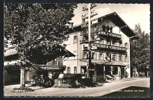 AK Grassau / Chiemgau, Gasthof zur Post