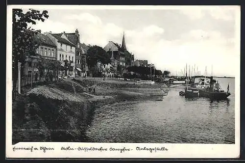 AK Emmerich a. Rhein, Köln-Düsseldorfer Dampfer-Anlegestelle