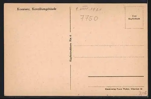 AK Konstanz, Partie am Konziliumgebäude