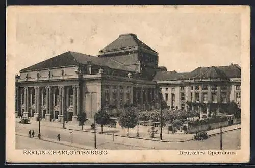 AK Berlin-Charlottenburg, Deutsches Opernhaus