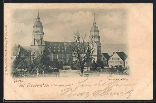 AK Freudenstadt /Schwarzwald, Protestant. Kirche