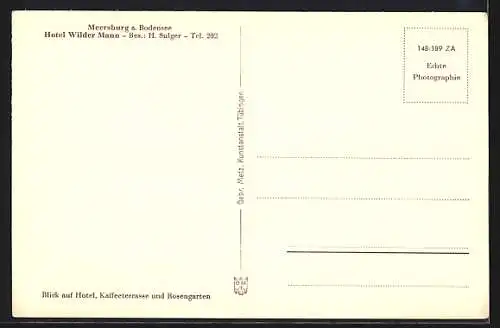 AK Meersburg a. Bodensee, Hotel Wilder Mann von H. Sulger