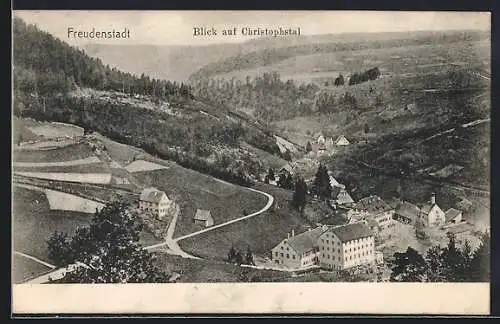 AK Freudenstadt, Blick auf Christophtal