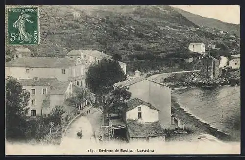 AK Lavasina /Bastia, Teilansicht an der Küste