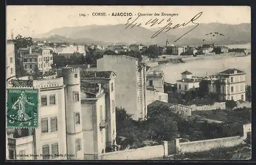 AK Ajaccio /Corse, Quartier des Etrangers