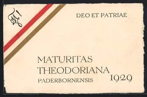 AK Paderborn, Maturitas Theodoriana 1929, Absolvia