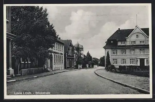 AK Lohne i. Oldb., Blick in die Brückstrasse