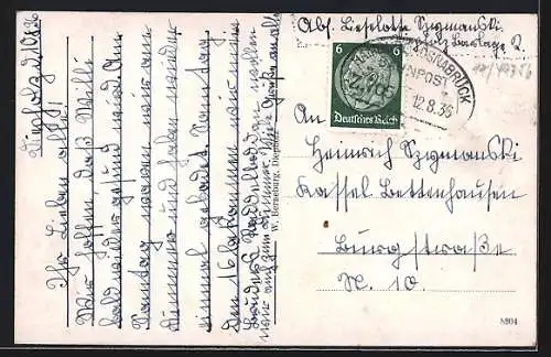 AK Diepholz, Langestrasse mit Gasthaus