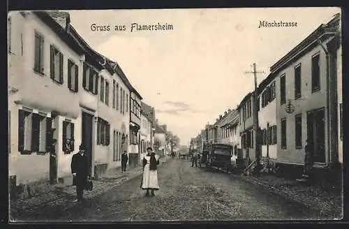 AK Flamersheim, Blick in die Mönchstrasse