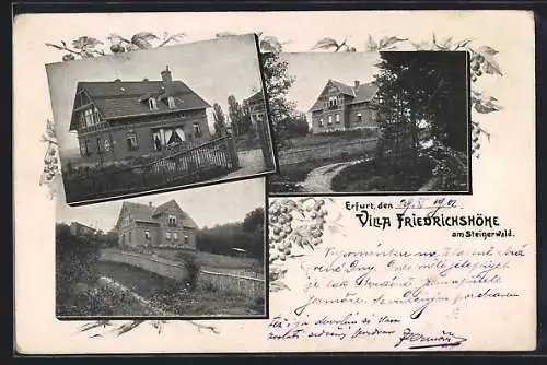 AK Erfurt, Villa Friedrichshöhe am Steigerwald