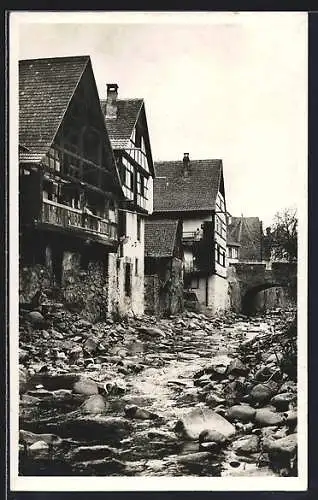 AK Kaysersberg, Vieilles maisons sur les bords de la Weiss