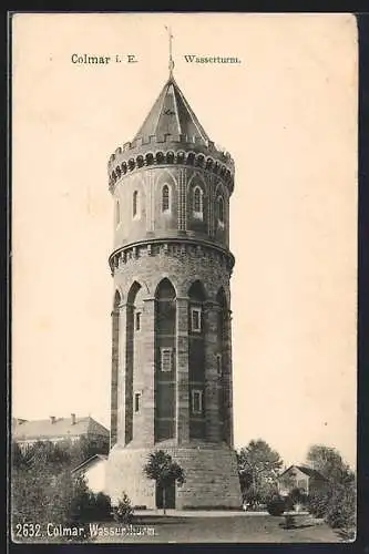 AK Colmar, Blick zum Wasserturm