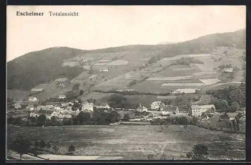 AK Eschelmer, Totalansicht aus der Vogelschau