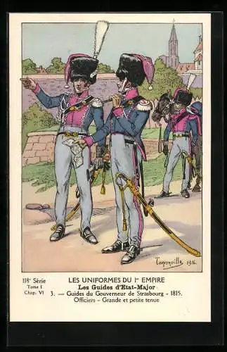 Künstler-AK Guides du Gouverneur de Strasbourg, französischer Soldat