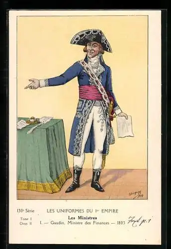 AK französischer Soldat, Gaudin, Ministre des Finances 1803