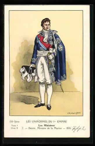 AK französischer Soldat, Decrès, Ministre de la Marine 1806