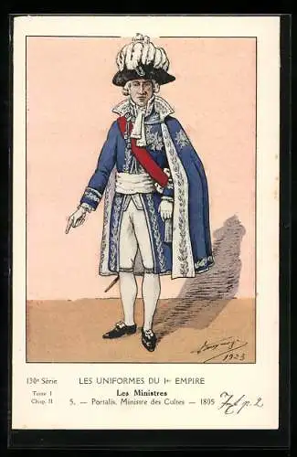 AK französischer Soldat, Portalis, Ministre des Cultes 1805