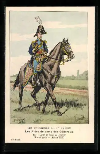 Künstler-AK Aide de camp de général