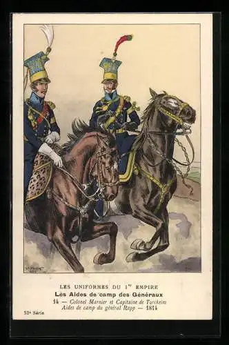 Künstler-AK Colonel Marnier et Capitaine de Turckeim