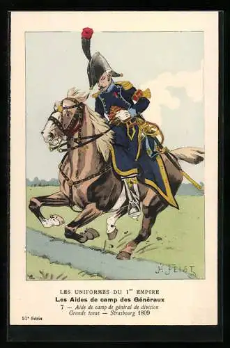 Künstler-AK Aide de camp de général de division