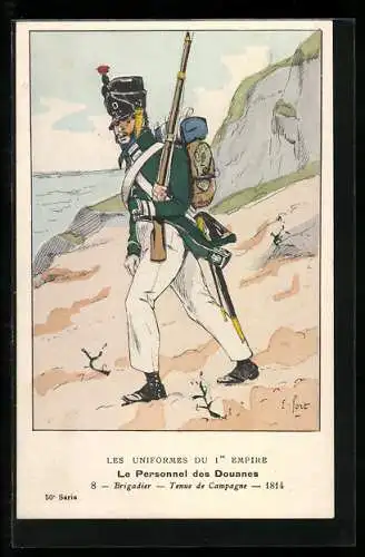 Künstler-AK Brigadier, französischer Soldat