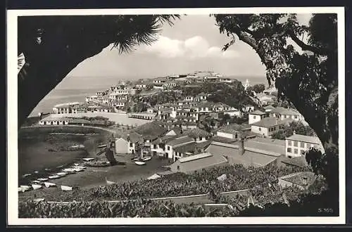 AK Camara de Lobos, idyllisches Panorama mit Strand