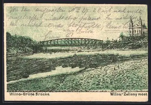 AK Wilno, Grüne Brücke, Kirche