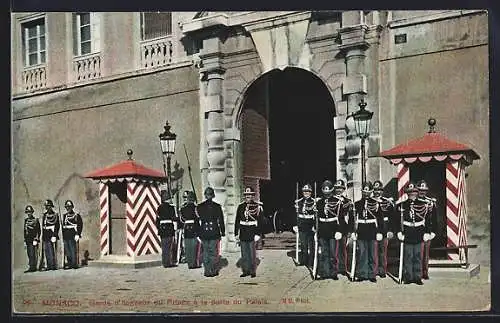 AK Monaco, Palais, Garde d`honneur de Prince