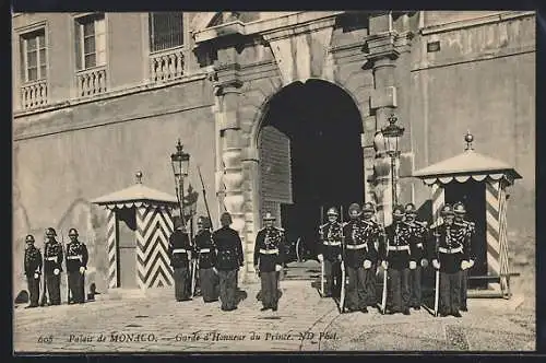 AK Monaco, Palais, Garde d`honneur de Prince