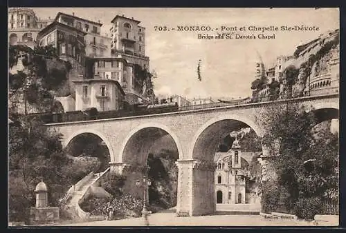 AK Monaco, Pont et Chapelle Ste-Dévote