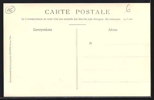 AK Monte Carlo, Montée de la Gare, Arrivée du Train