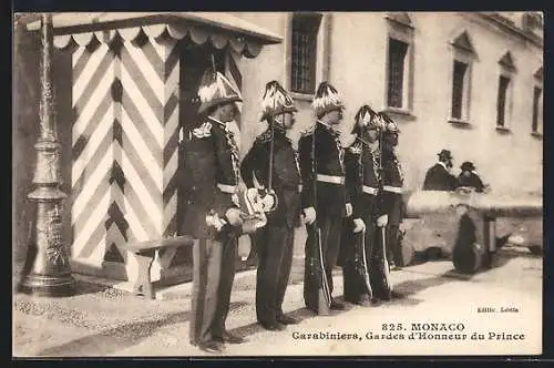 AK Monaco, Carabiniers, Gardes d`honneur du Prince