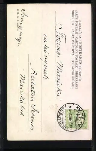 Künstler-AK Kärntnerin in Landestracht