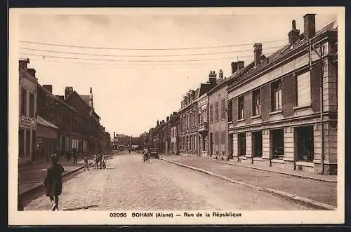 AK Bohain /Aisne, Rue de la République