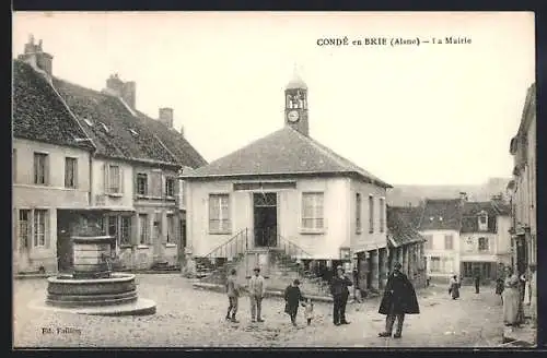 AK Condé-en-Brie / Aisne, La Mairie