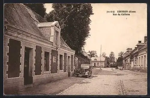 AK Couvron /Aisne, Rue du Château