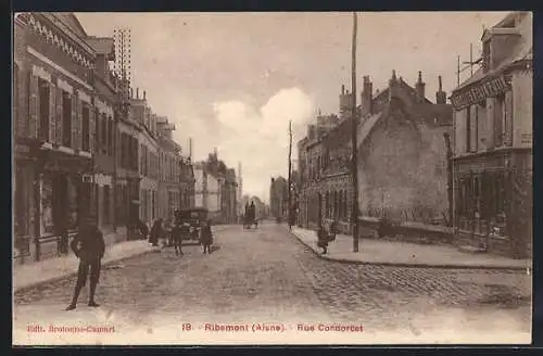 AK Ribemont /Aisne, Rue Condorcet