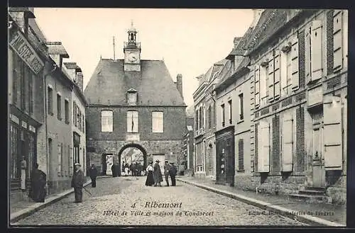 AK Ribemont, Hôtel de Ville et maison de Condorcet