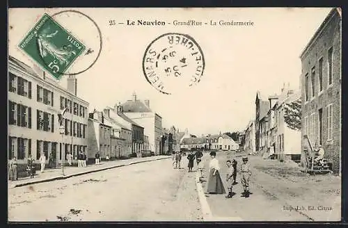 AK Le Nouvion, Grand`Rue, La Gendarmerie