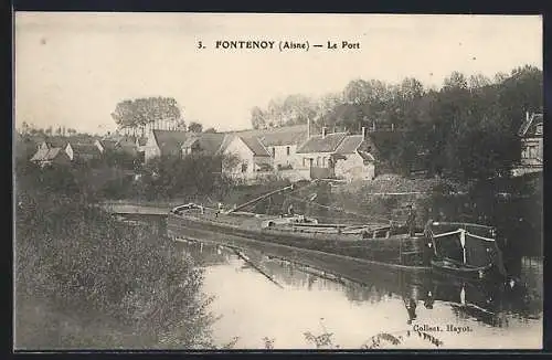 AK Fontenoy /Aisne, Le Port