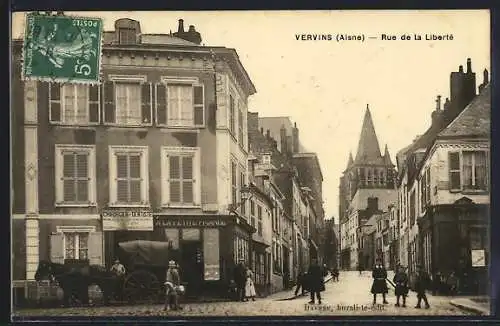 AK Vervins /Aisne, Rue de la Liberté