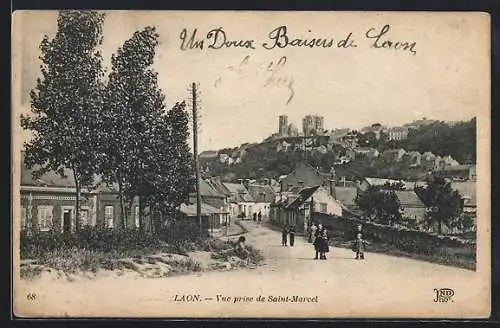 AK Laon, Vue prise de Saint-Marcel